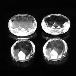 8mm 10mm cristal blanc naturel Quartz coupe ovale gros pierres précieuses calibrées en vrac fournisseur prix usine pierres fabricant - Product Image 1
