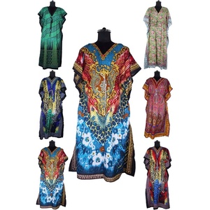 Solid Color Long Batwing Sleeveless Long <b>Kaftan</b> - Product Image 2