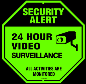 Glow in the Dark <span class=keywords><strong>Video</strong></span> di Sorveglianza Segno-CCTV di Sicurezza Alert-24 Ore di Sorveglianza di Tutte Le Attività Sono Controllati Segno - Product Image 1