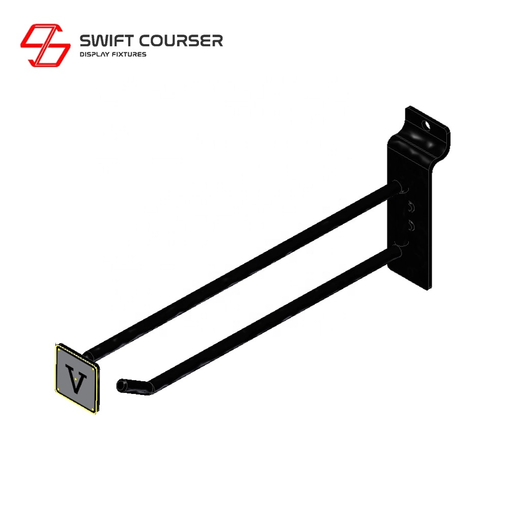 Металлические Висячие Крючки с логотипом slatwall