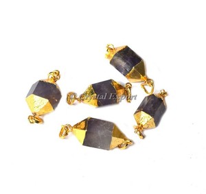 Colgantes de Cuarzo Cristalino con Corte Redondo y Baño Electrolítico, Colgante de Piedra con Envoltura de Alambre, Comprar Ahora - Product Image 3