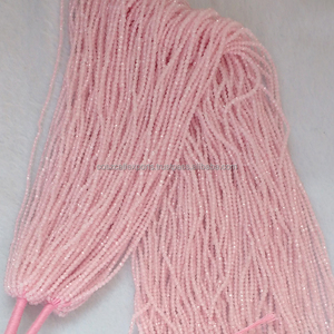 Pierres précieuses à facettes en vrac, perles de Quartz Rose naturel, à facettes, 2 - 3 MM, micro pierre - Product Image 2