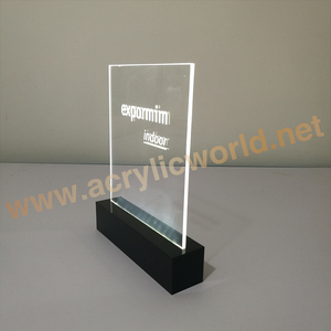 Tablero de señal LED con borde iluminado, base de señal con letras acrílicas, con logotipo 3d - Product Image 4