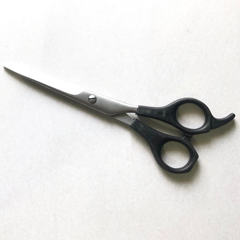 Stainless Steel Blade Black Plastic Handle paper cutting scissors Hair Scissors with custom logo cutting scissors