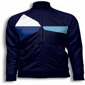 Chaqueta de cuero de poliéster impermeable para entrenamiento deportivo de invierno Cierre de cremallera transpirable Estampado de sublimación Tallas grandes para hombres - Product Image 3