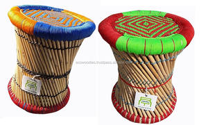 Tabouret ottoman moderne et écologique Console incrustée d'os de style nouveau pour la décoration intérieure du salon ou de l'appartement - Product Image 2