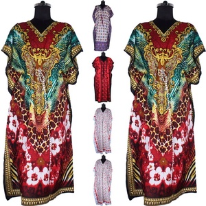 Robe longue sans manches pour musulman Abaya caftan, style turc Made In India Hand Block Print Kaftan Handmade Indian Caftan Abaya - Product Image 1