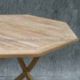 Houten Teak Tuin & Tuinmeubilair-Achthoekige Tafel Van Teak Tuinmeubelen Indonesië - Product Image 3