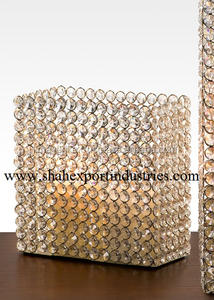 Table décorative de mariage, support de pièce maîtresse en cristal, perles de cristal pour décoration de réception de fête d'anniversaire - Product Image 2