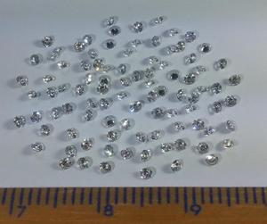 การรับรองธุรกิจการค้าปลีก ajigi ขนาด2มม. VS1กเจียระไนแบบเพชรที่ใช้ในห้องปฏิบัติการที่สร้างขึ้นเพื่อส่งออกสินค้าจากผู้ผลิต - Product Image 1