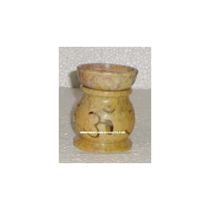Brûleur d'huiles aromatiques naturelles avec design sculpté et finition soignée, qualité artisanale supérieure, idéal pour la maison et les cadeaux d'affaires. - Product Image 1