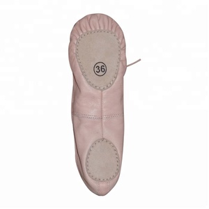 Chaussures de ballet souples et plates pour femmes, chaussures de danse en cuir - Product Image 3