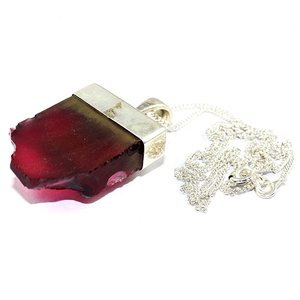 Collar de plata de ley 925 con forma única de ónix, joyería de plata fina 925 - Product Image 2