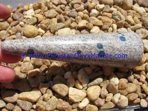 Pierres de massage en granit azurite bleu jaspe K2, bleu à pois - Product Image 6