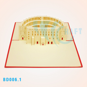 COLOSSEUM 3D Pop up Tarjeta de felicitación Construcción Recuerdo de papel hecho a mano de Vietnam - Product Image 4