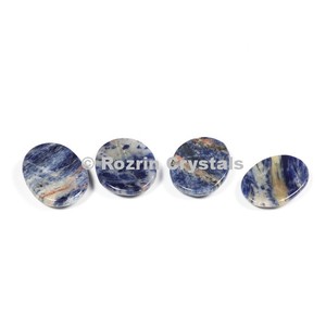 Sodalite <b>Worry</b> <b>Stone</b> | Indian exporter <b>Worry</b> <b>Stone</b> - Product Image 1