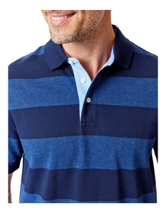 เสื้อยืดแขนสั้นทรงเข้ารูปไซส์ใหญ่สำหรับผู้ชาย ลายทาง ผ้าเจอร์ซีย์คอตตอน 100% พร้อมโลโก้สั่งทำ เป็นมิตรกับสิ่งแวดล้อม ระบายอากาศได้ดี - Product Image 3