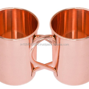 Ensemble de 4 tasses durables et élégantes en cuivre de 16 oz Moscow Mule-Utilisation de cadeaux d'affaires de style classique écologique fait à la main - Product Image 2