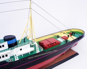 Modelo de Barco de Remolque ELBE, Modelo de Barco de Madera, Modelo Artesanal de Madera - Product Image 4