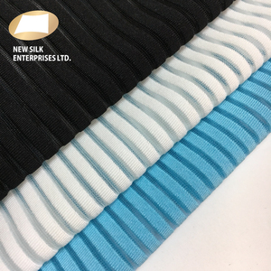 Tela de Forro Jacquard de Malla Transparente con Rayas de Nailon y Elastano para Lencería y Vestidos, Estilo Liso - Product Image 6