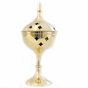 กระถางธูปทองเหลืองสำหรับตกแต่งบ้าน,เตาเผากำยานทองเหลืองสไตล์โมเดิร์นหรูหรา - Product Image 1