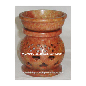 Soapstone Aroma Oil Warmer,Designer Aroma Lamp - Product Image 1