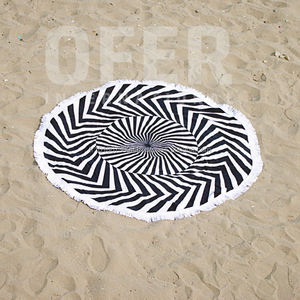 Fabriqué en Turquie 150 cm Serviette de plage Roundie avec glands de l'usine, Australian the beach people roundie circle RBT - Product Image 1