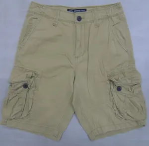 Pantalones cortos Cargo de algodón con 6 bolsillos para hombre de marca de gama alta Prendas listas de Bangladesh para la temporada de primavera Stock de ropa - Product Image 1