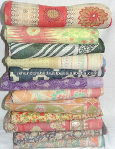 <b>vintage</b> kantha sari <b>quilt</b> indian gudari - Product Image 2