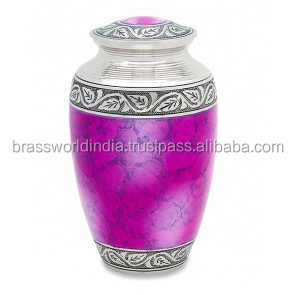 Juego de Tres Urnas de Cremación para Adultos, Estilo Americano, de Latón, Modelo FU-223, de Brassworld India, para Funerales - Product Image 3