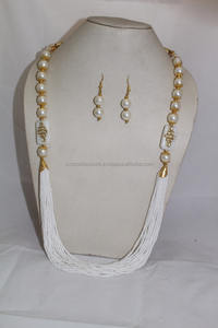 Collier ras du cou en perles de cristal blanc fait à la main pour femmes, cadeau de mariage pour hommes, collier de bijoux de fête d'affaires - Product Image 3