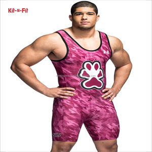 Costumes de lutte pour hommes confortables en gros Singlet de lutte sur mesure - Product Image 5