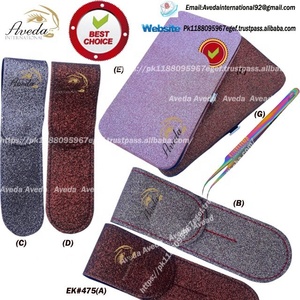 Best Price Titanium Gold Color <b>Eyelash</b> Tweezers Glitter 3 - Piece <b>Magnetic</b> Kit / Different Color <b>Eyelash</b> Tweezers & Kit - Product Image 3