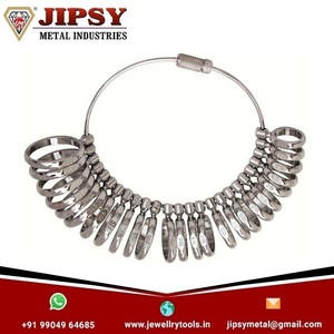 Juego de calibre de dedo de METAL, banda ancha, medidor de anillos, medida de 1-15, herramientas para fabricación de joyas - Product Image 3