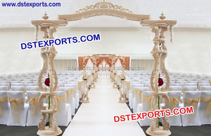 Decoración rústica de puerta de madera para boda, puerta de entrada de madera para boda, Gujarati - Product Image 6