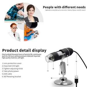 ปรับ <span class=keywords><strong>AV</strong></span> มินิแบบพกพา500x 1000x 1600x ด้วยตนเองกล้องจุลทรรศน์มือถือ Usb - Product Image 5