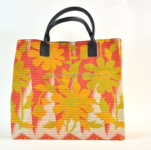 กระเป๋าโท้ทผ้าฝ้ายวินเทจลายคันธา ขายดี ดีไซน์เก๋ หูหิ้วคู่ เปิดปิดแบบเปิด ใช้ได้ทั้งเดินทาง ช้อปปิ้ง สไตล์ลำลอง - Product Image 1