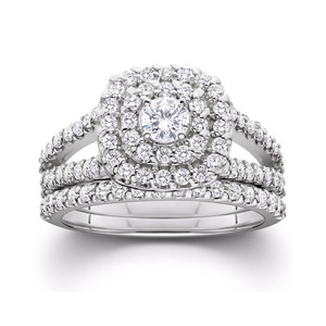 เล่นไพ่คนเดียว2.50TCW ที่งดงามด้วยสำเนียงแหวนเพชรในราคาโรงงานที่ดีที่สุด - Product Image 1