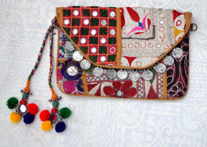 Trendy Hippie Banjara Hand Clutch <b>Bag</b> Wholesale Supplier Mirror <b>Bag</b> Indian <b>Coins</b> <b>Bag</b> Top Quality Indian Style Backpack <b>Bag</b> - Product Image 1