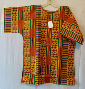 Chemise Dashiki pour hommes, imprimé Kente, chemise ethnique africaine pour femmes, chemise hippie, grande taille, tissu ciré, imprimé Kent, imprimé africain, chemise Dashiki - Product Image 2