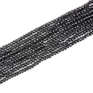 12.5 pouces de Long, spinelle noire naturelle, Micro perles à facettes, fabrication de bijoux en perles, cadeau fait à la main - Product Image 6