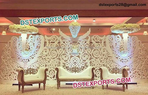 ฉากหลังตกแต่งใหม่,แผงสี่เหลี่ยมพร้อมดอกไม้ติดผนังฉากหลังเวทีงานแต่งงาน - Product Image 2