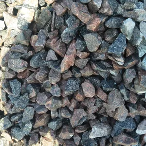 Granito esmagado lavagem duro preto vermelho cinza pedra fritas de pedra agregada para industrial e construção chips de pedra