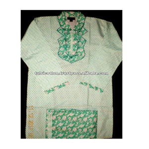 Khadama Impreso Adulto Abaya Diseño Manga Corta Musulmán Kaftan Hecho de Algodón y Rayón Asia y las Islas del Pacífico Ropa - Product Image 1