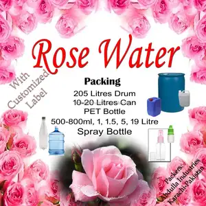 ROSE WATER Customized Bulk & Consumer Small Packing (Herbal Rose Water) Rose Water     Rose Water with Steam Distillation