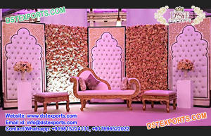 Boda occidental etapa de decoración Canadá boda telón de paneles Panel de cuero para la boda - Product Image 6