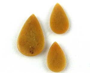 Haute qualité naturel jaune Aventurine poire forme lisse Cabochon bijoux faits à la main pierre précieuse en vrac - Product Image 6