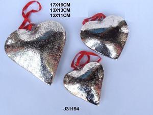 Ornements d'arbre de Noël de haute qualité en forme de gobelet fabriqués en laiton avec décor d'arbre de Noël en métal finition nickel - Product Image 3