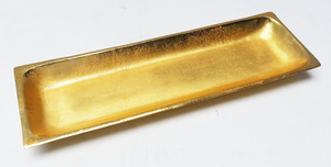 <b>Gold</b> Plated Metal Food <b>Serving</b> <b>Tray</b> with Handles Restaurant & Hotel Supplies Tabletop Decorative Home Decoration - Product Image 6