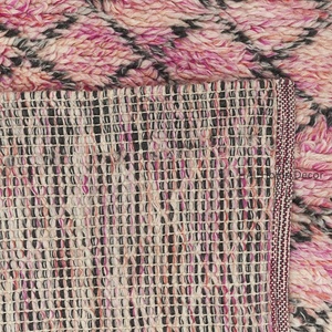 Vente en gros de tapis marocains roses noués à la main au meilleur prix de grands tapis de décoration intérieure ultra doux en laine et coton pour l'extérieur de l'hôtel - Product Image 4
